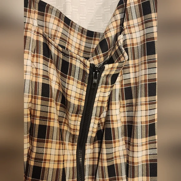 5/$16 💓 Women's Plaid Pinafore Dress/Jumper Plus Size Academia Preppy - Picture 4 of 7